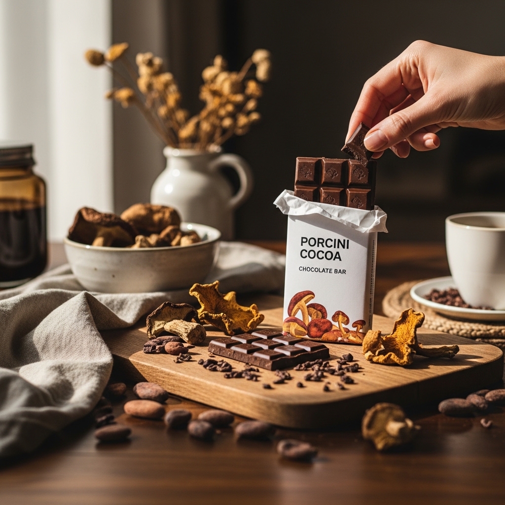 Porcini Cocoa Chocolate Bar - Image 3