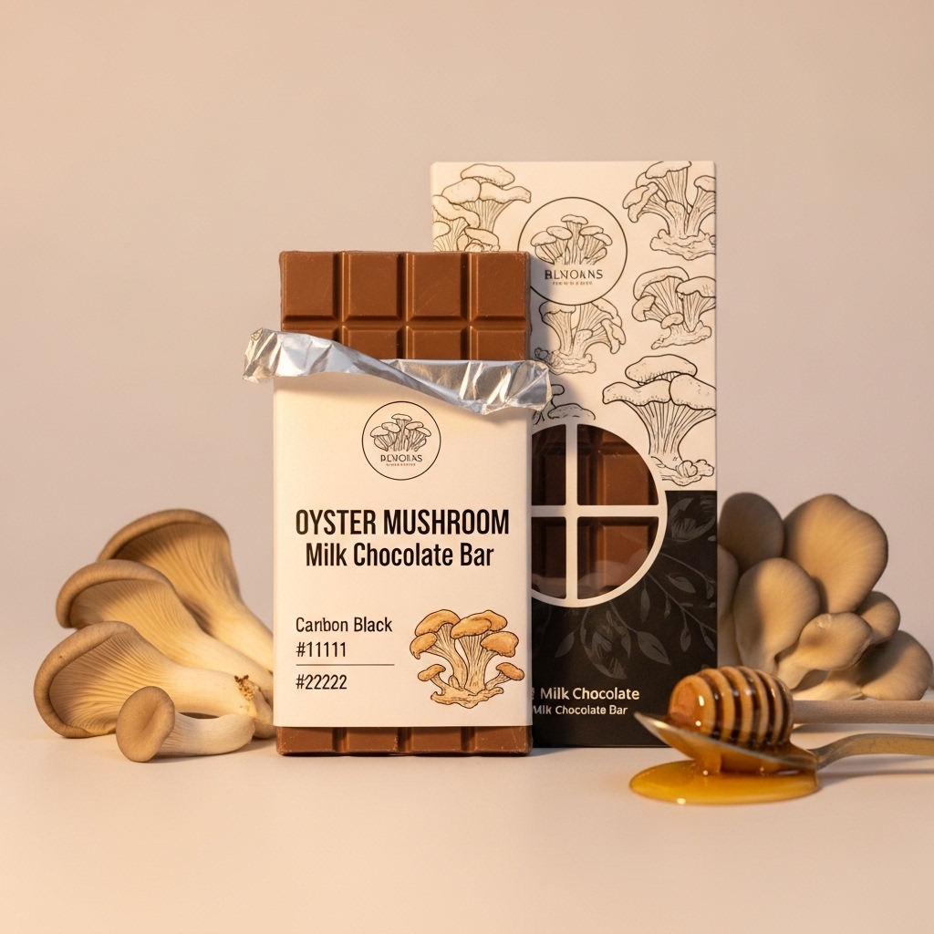 Oyster Mushroom Milk Chocolate Bar