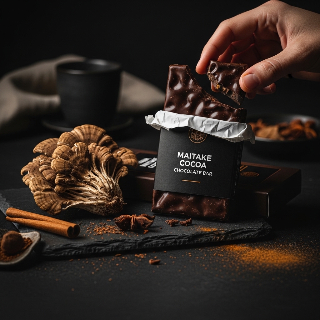 Maitake Cocoa Chocolate Bar - Image 3